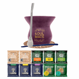 Mate Tee Set 10x50g Kalebasse + Bombilla