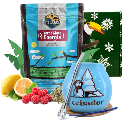 Geschenkset Mate Tee Rio Parana Energia 0,5kg