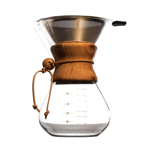 Chemex‑Kaffeebereiter 800 ml + wiederverwendbarer Filter