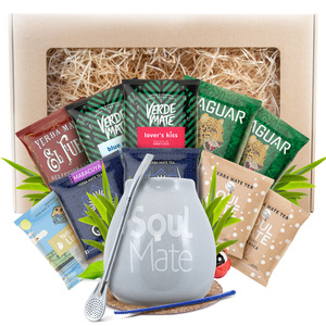 Mate Tee Geschenkset 10x50g 500g Kalebasse + Bombilla