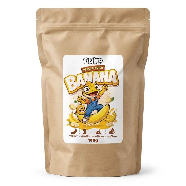 FiloLilo – Gefriergetrocknete Bananen (Scheiben) 100 g