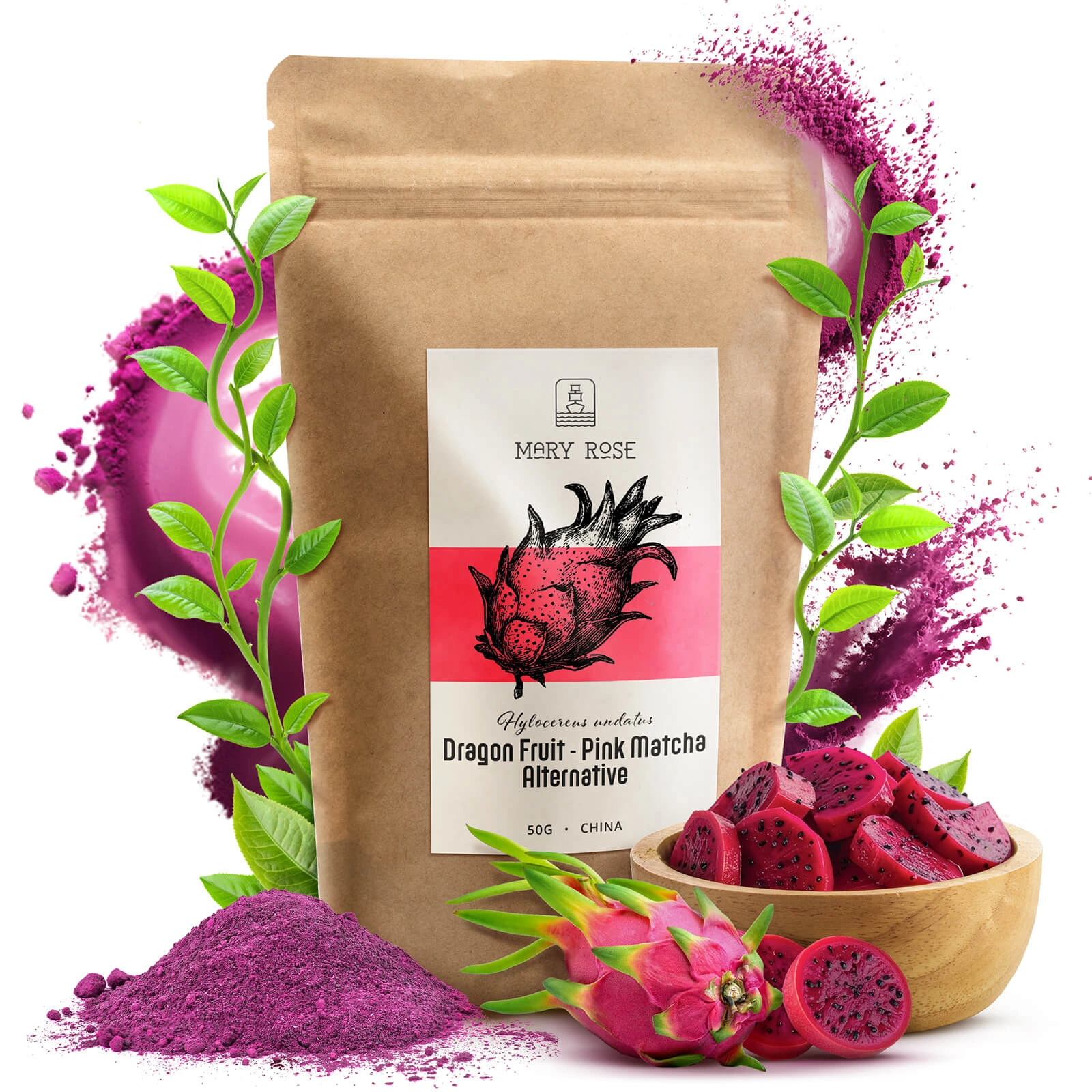 Mary Rose Pink Matcha