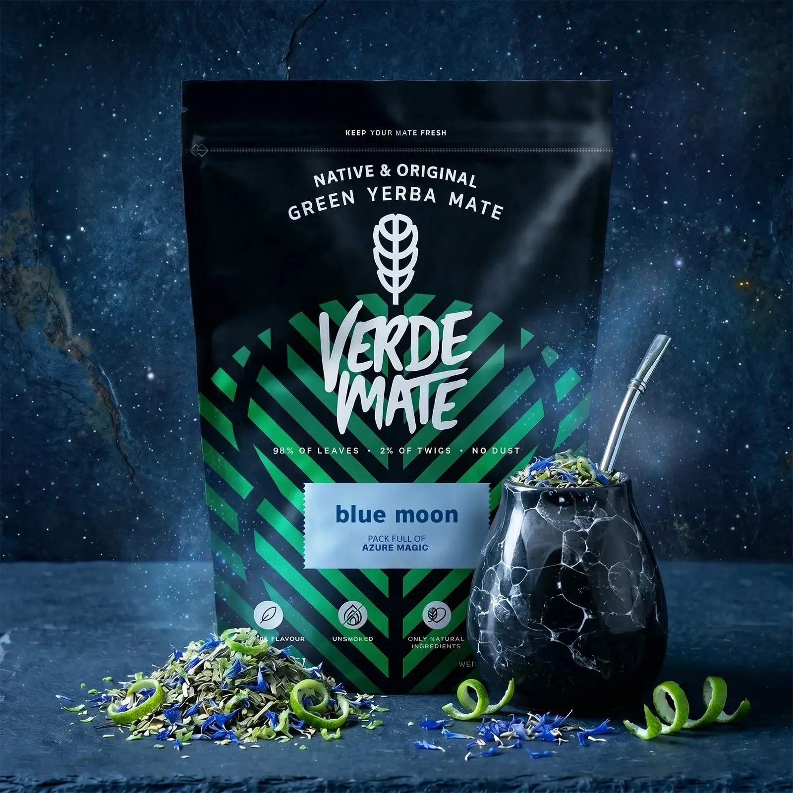 Verde Mate Green Blue Moon