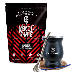 Mate Tee Set Verde Mate Energia Guarana 500g TermoMate + Bombilla