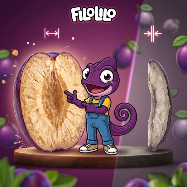 FiloLilo – Gefriergetrocknete Pflaumen (Hälften) 100 g
