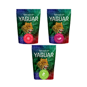 Yerba Mate Yaguar stellte verschiedene Typen 3x500g ein