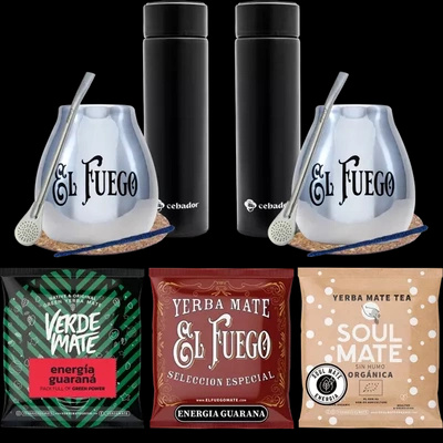 PREMIUM Thermoskanne yerba Mate Set für Paare