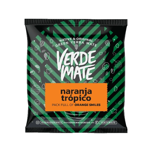 Verde Mate Naranja Tropico - packaging