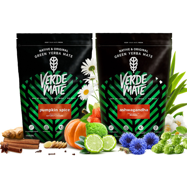 Verde Mate Mate Tee Set: Ashwagandha + Pumpkin Spice