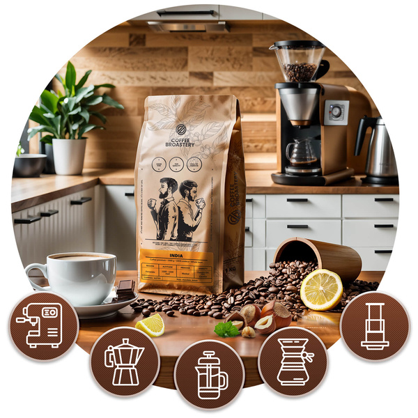 Bro Coffee Roastery - Bohnenkaffee India Karnataka Premium 1 kg