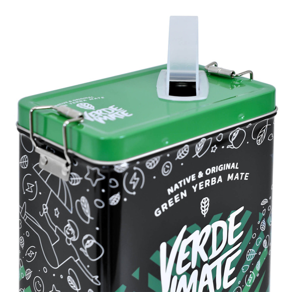 Yerbera – Metalldose + Verde Mate Green Limón 0,5 kg