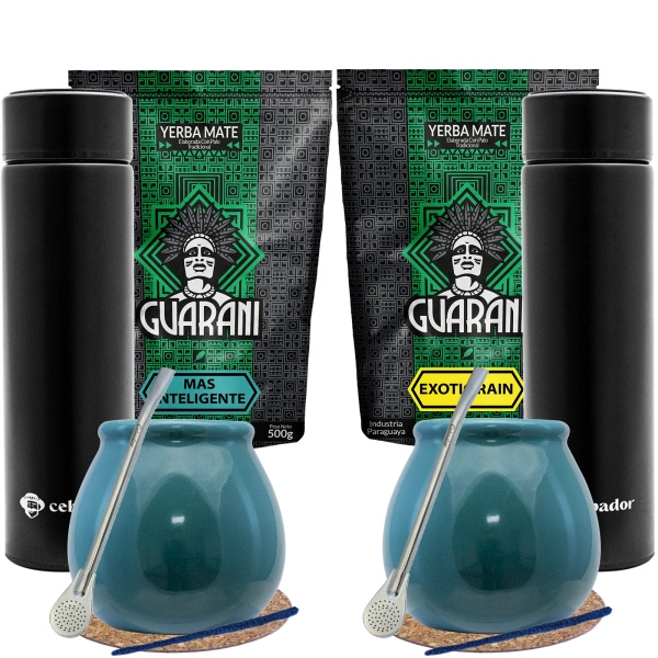 Mate Tee Set für zwei + Thermoskanne