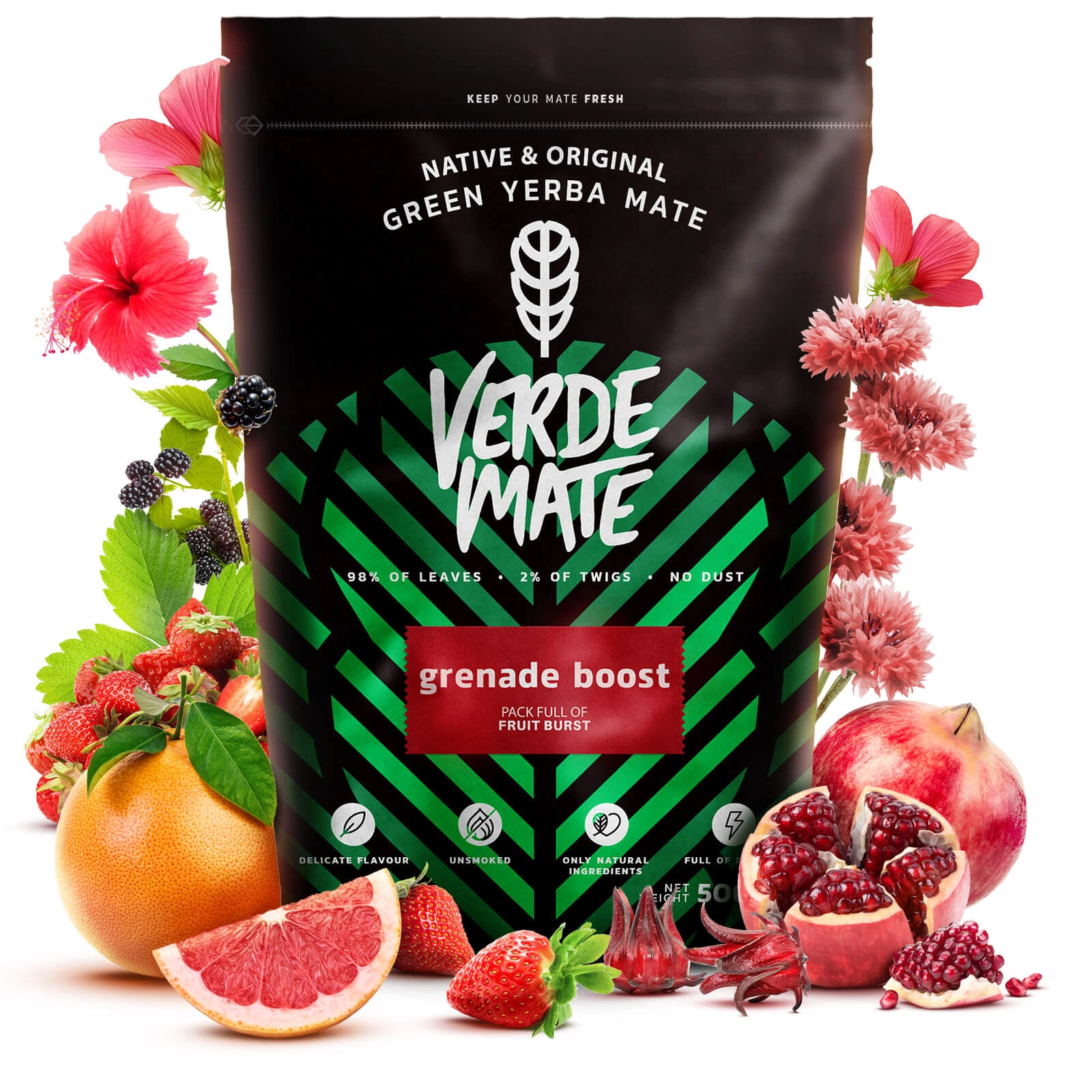Verde Mate Green Grenade Boost – Packaging