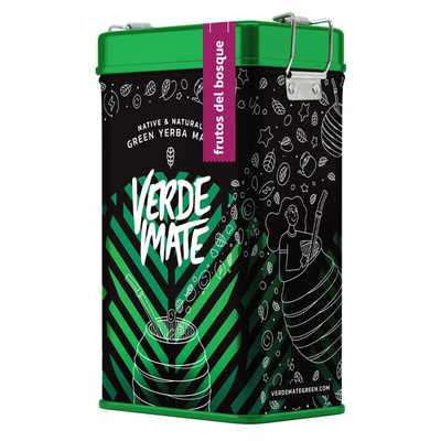 Yerbera – Metalldose + Verde Mate Green Frutos del Bosque 0,5 kg