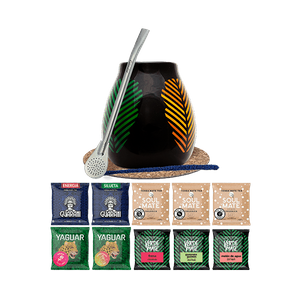 Starter Set Yerba Mate Mate Becher Bombilla 10x50g 0,5kg