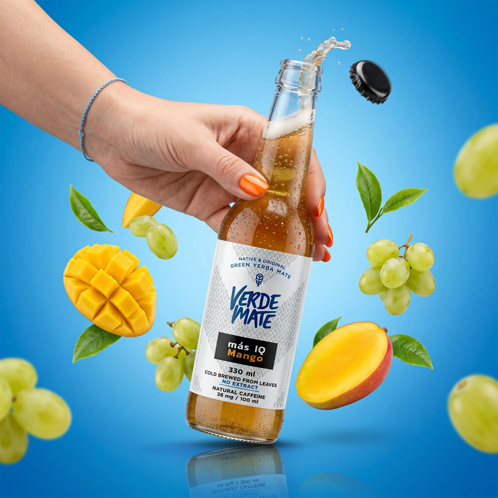 Verde Mate Green Cold Brew Más IQ Mango