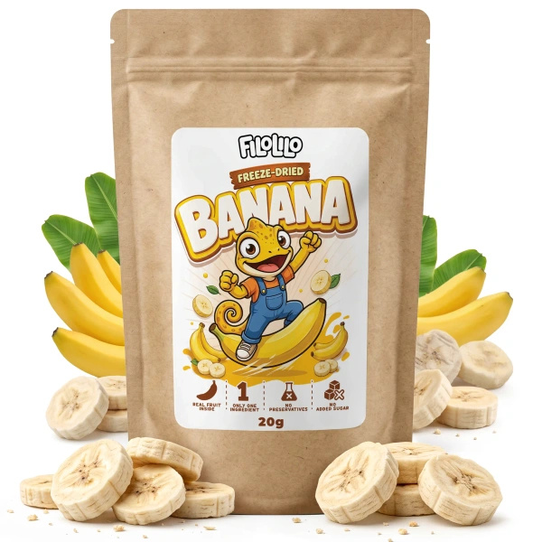 FiloLilo – Gefriergetrocknete Bananen (Scheiben) 20 g