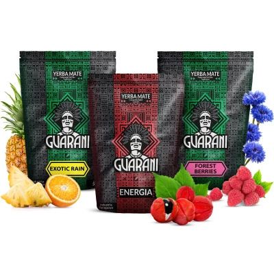 Mate Tee Guarani Energie und Frucht Set 3x500g