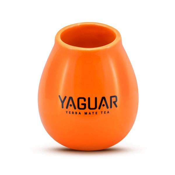 Yaguar Mate Becher aus Keramik  - 350ml-Orange