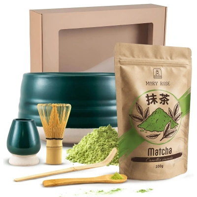 Geschenkset zum Aufbrühen von Matcha-Tee