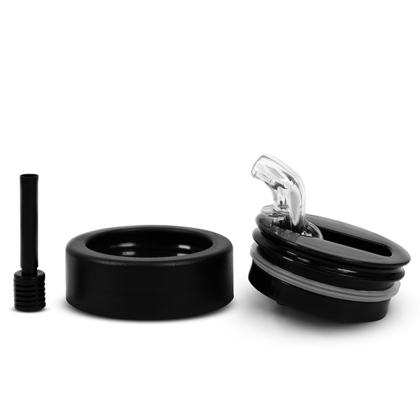 Yerbomos XL ALL IN ONE - 750 ml - Mate Becher, Thermosflasche und Bombilla in einem Zubehör (schwarz)