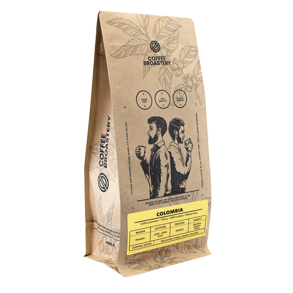 Bro Coffee Roastery - Bohnenkaffee Colombia Medellin Premium 400 g