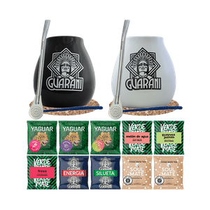 Mate Tee Set 500g Mate Becher x2 Bombilla 10x50g