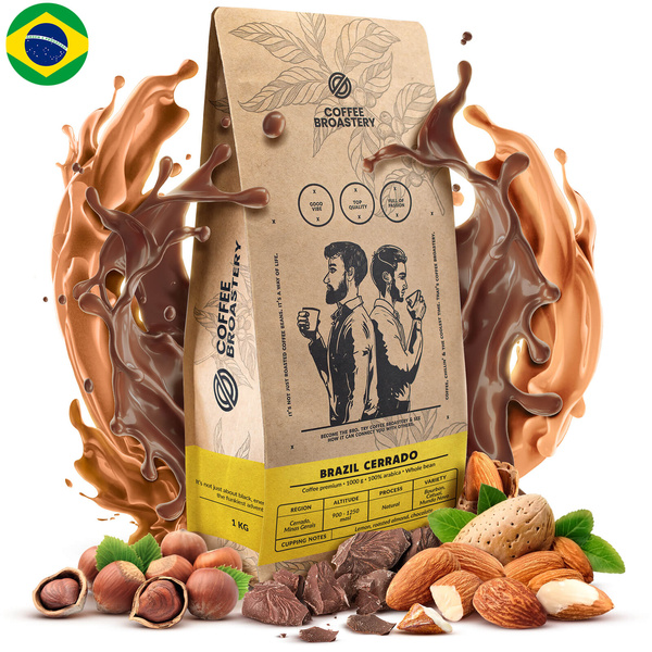 Bro Coffee Roastery Set: Brazil Cerrado Kaffee + Becher