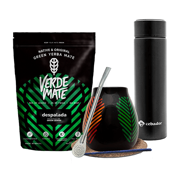 Set Yerba Verde Mate Green 500g Thermosflasche Mate Becher