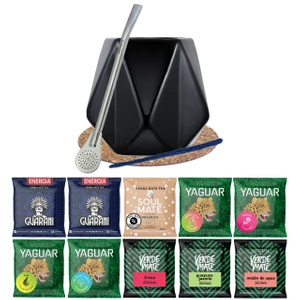 Set Yerba Verde Mate Green 10x50 Mate Becher Diamente