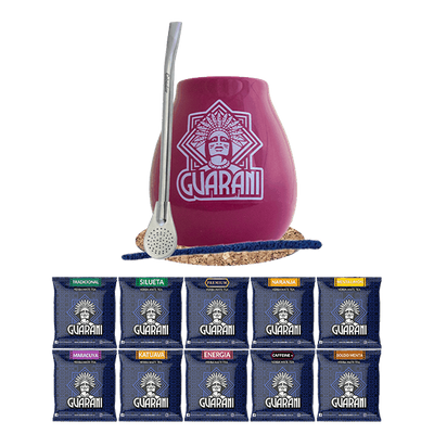 Mate Tee Set 10x50g Kalebasse + Bombilla